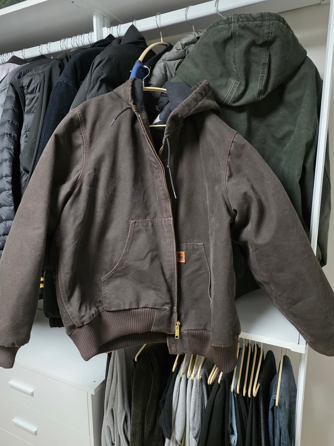 [XL] OG 칼하트 J130 액티브 자켓 칼하트 다크브라운 상품이미지1