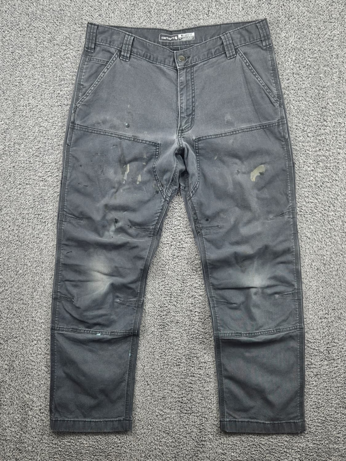 칼하트 코튼 캔버스 카펜터 더블니 워크 팬츠 ( 34X30 )/11552 상품이미지1