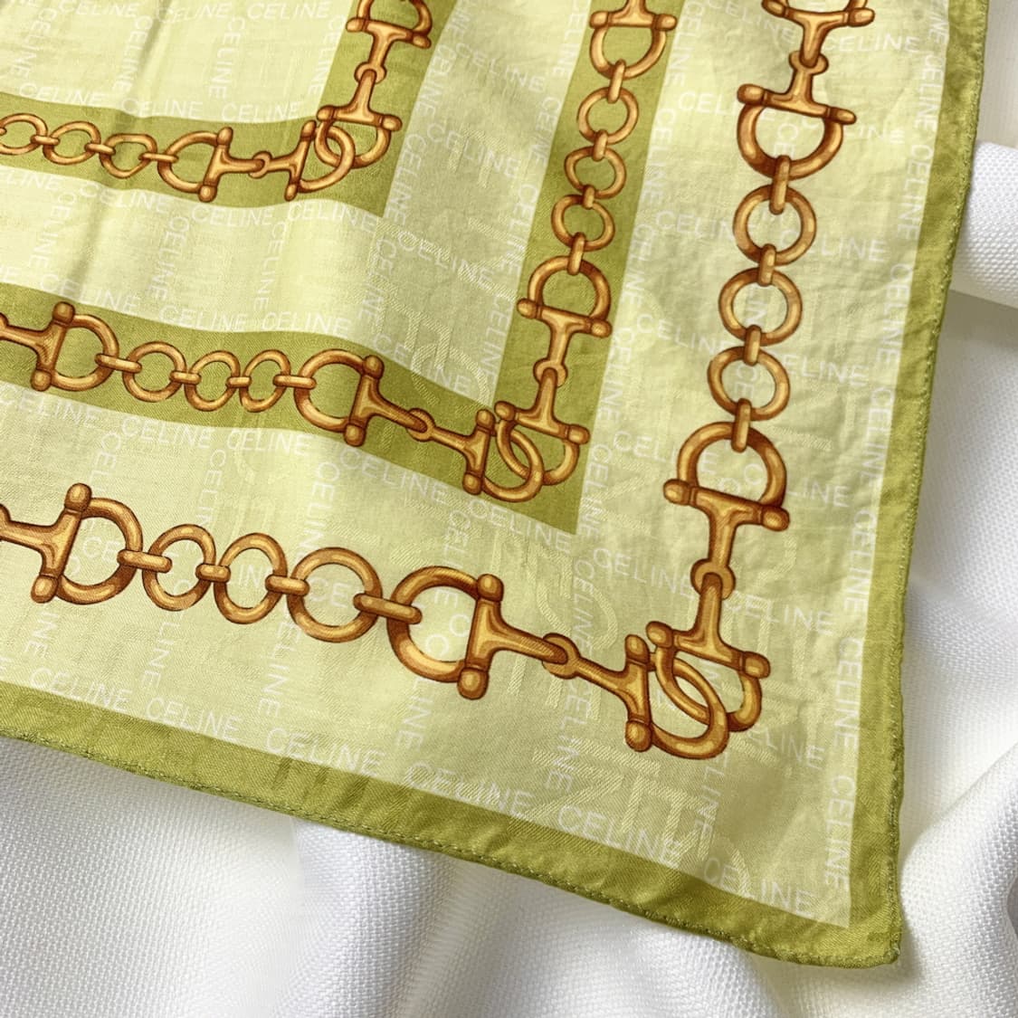 [정품] Celine 셀린느 체인 빈티지 쁘띠스카프 손수건 상품이미지2
