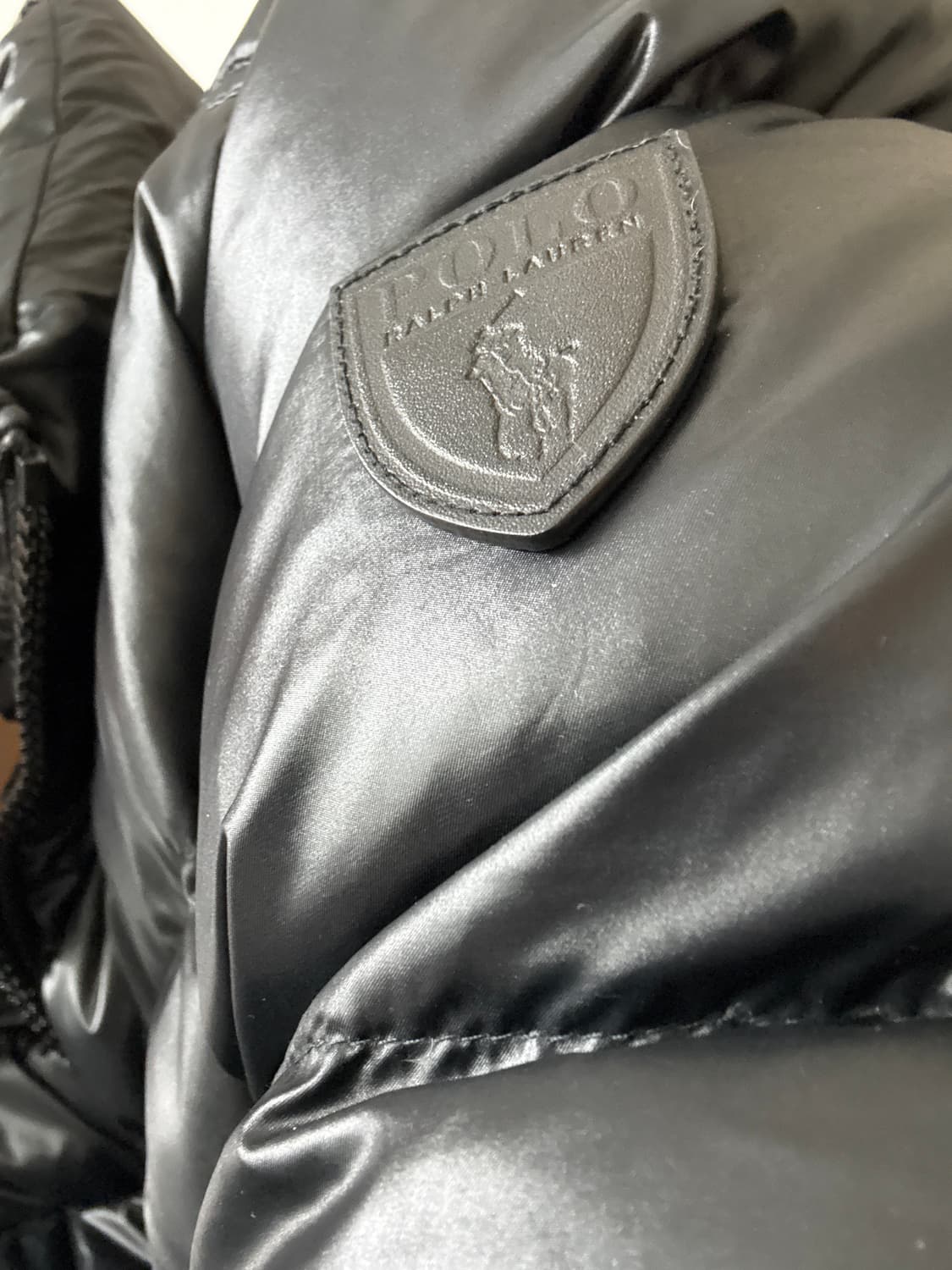 폴로랄프로렌 유광 패딩 판매 상품이미지2