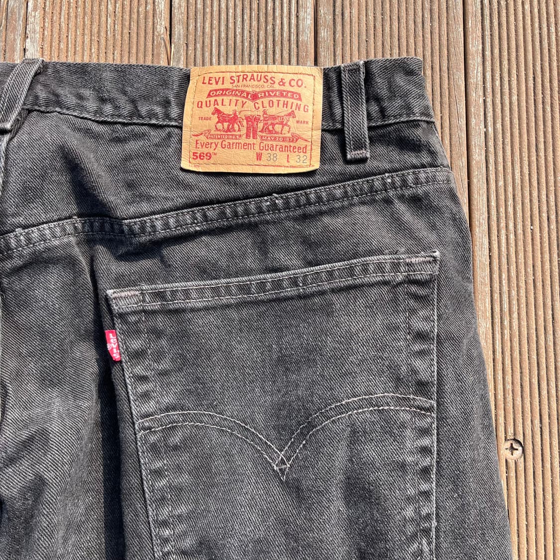 [38X32] 빈티지 리바이스 569 블랙 상품이미지5