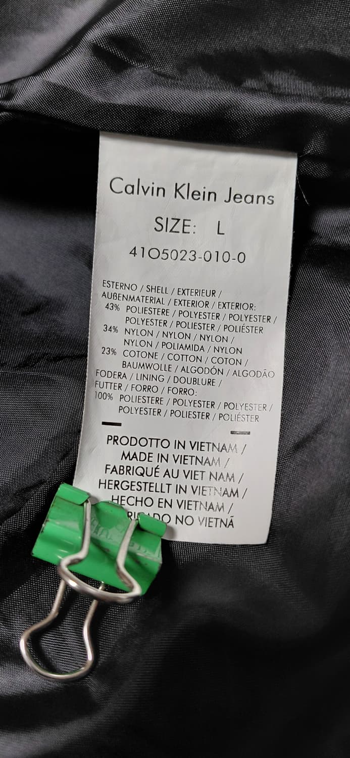 캘빈클라인 진 블랙 봄버 자켓 L (무료배송) 상품이미지7