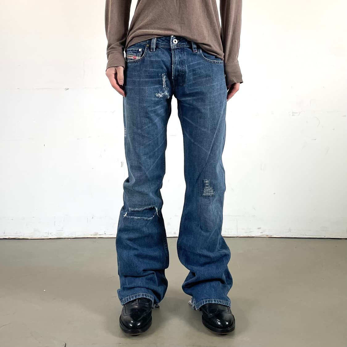 디젤 플레어 데님 팬츠 상품이미지1