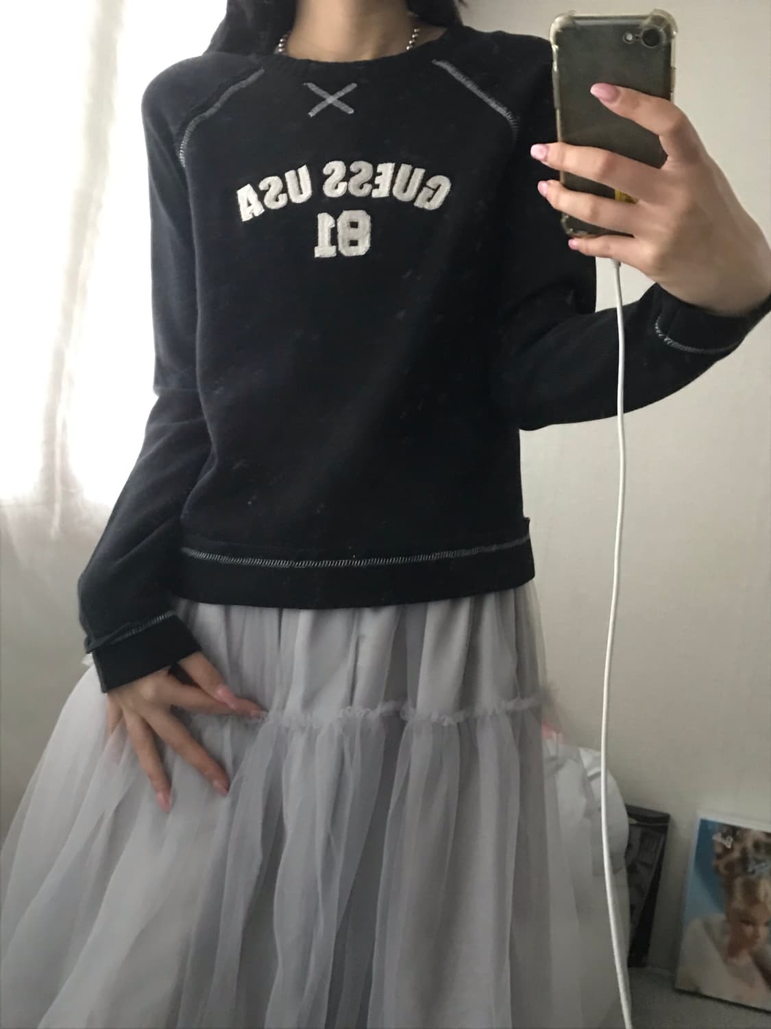 게스USA 스티치 니트 상품이미지6