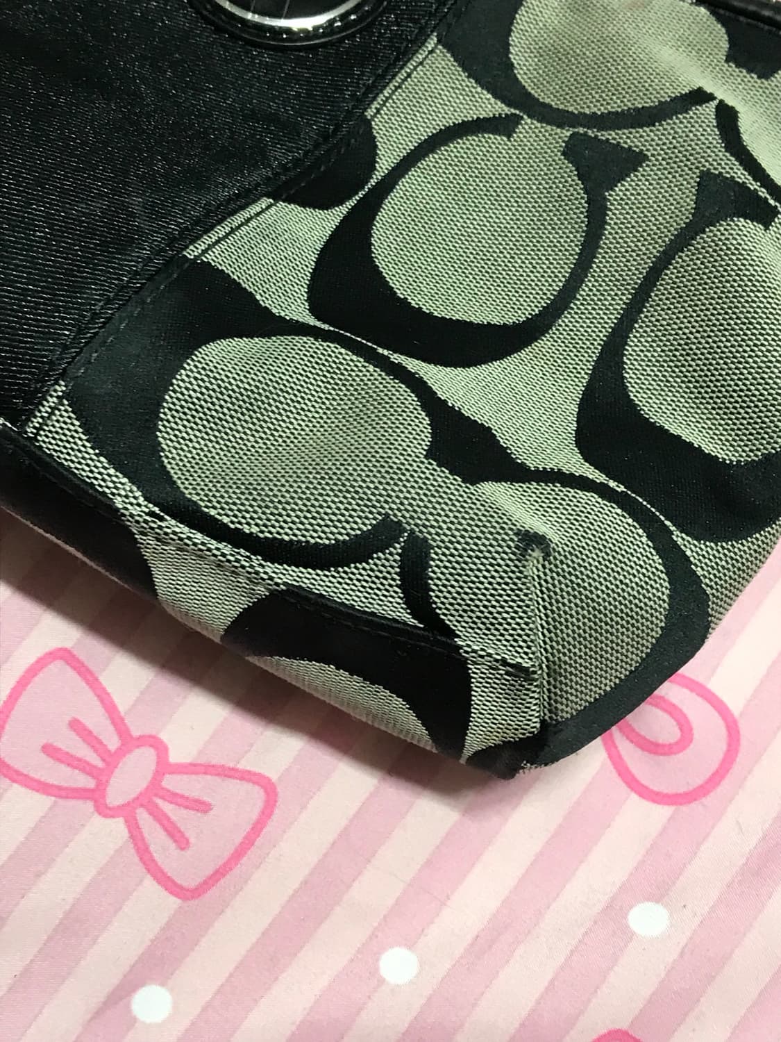 코치 숄더백 시그니처패턴 y2k가방 상품이미지2