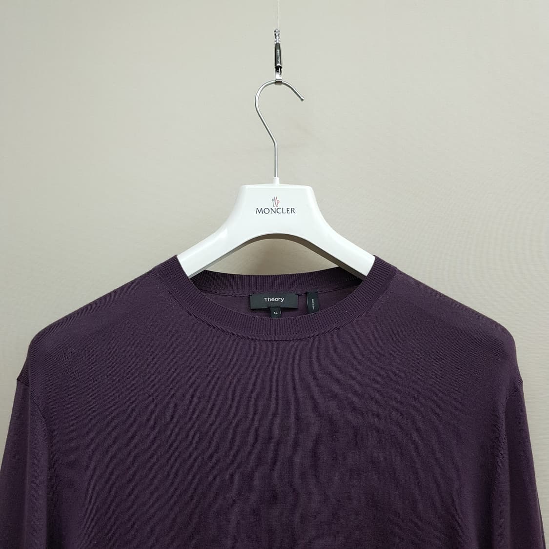 띠어리 Theory 퍼플 울 크루넥 니트 XL사이즈 상품이미지3