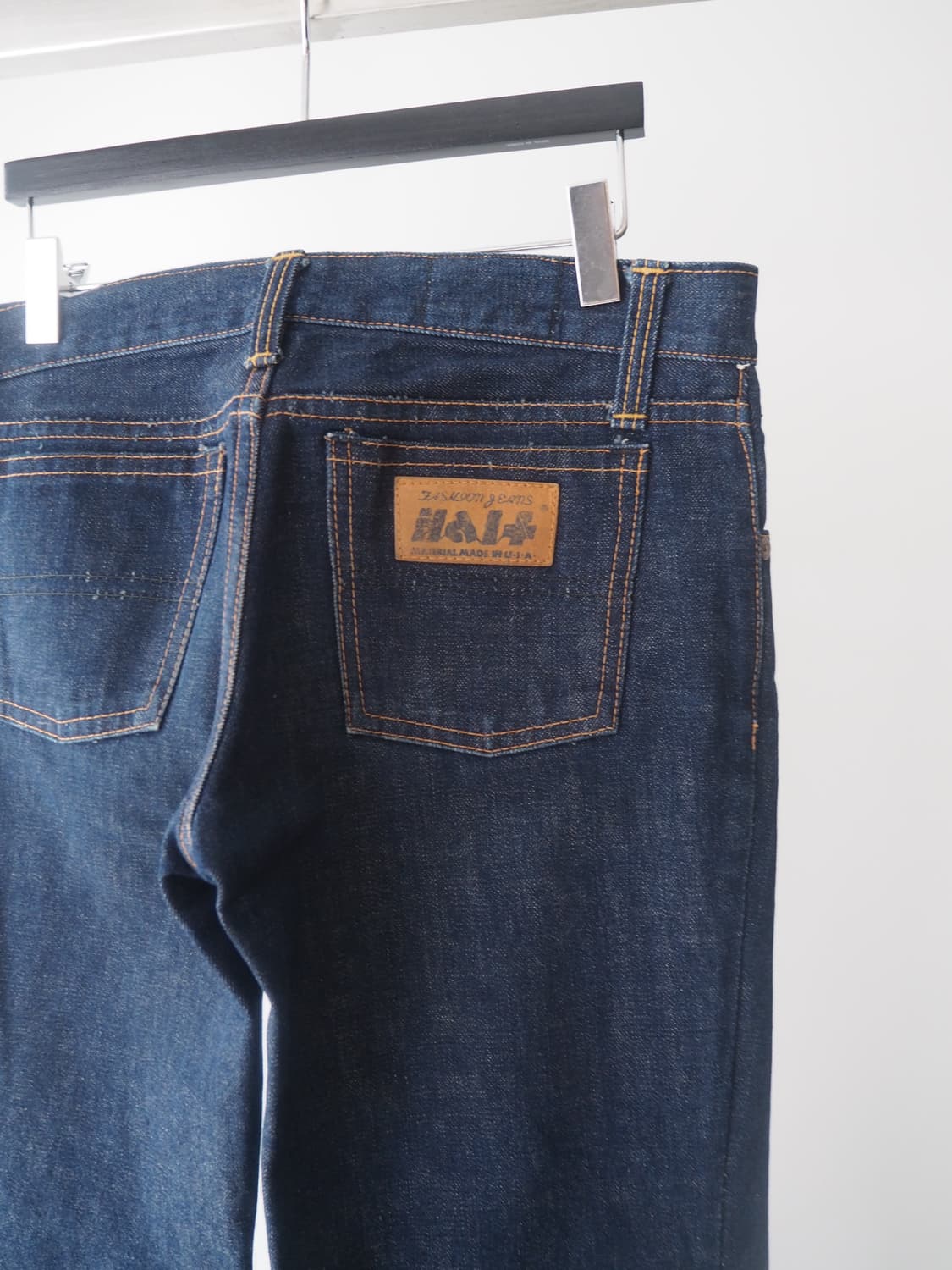 1970's Half bell bottom denim pants  상품이미지5