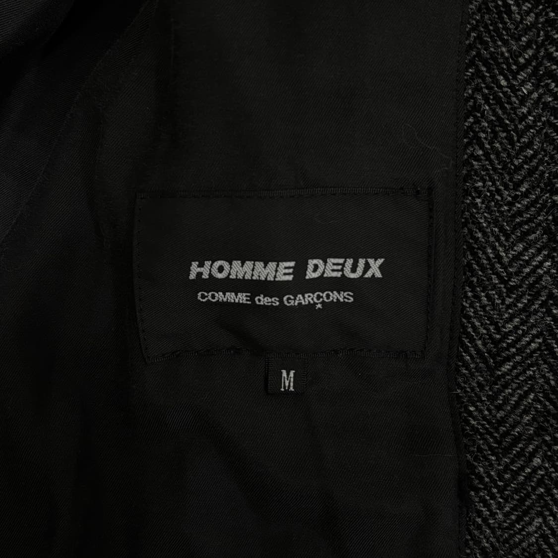 [M] 꼼데가르송 옴므 듀스 해링본 울 피코트 상품이미지9