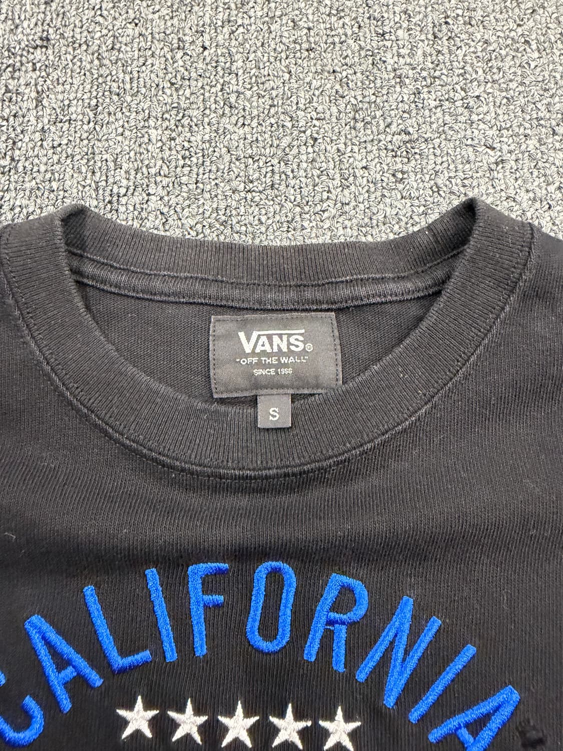 S) 반스 빈티지 로고 자수 반팔 티셔츠 상품이미지2