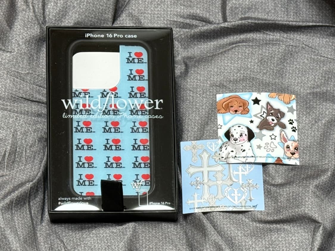 와일드플라워 16프로 애슐리윌리엄스 아이 하트 미 블루 케이스 상품이미지4