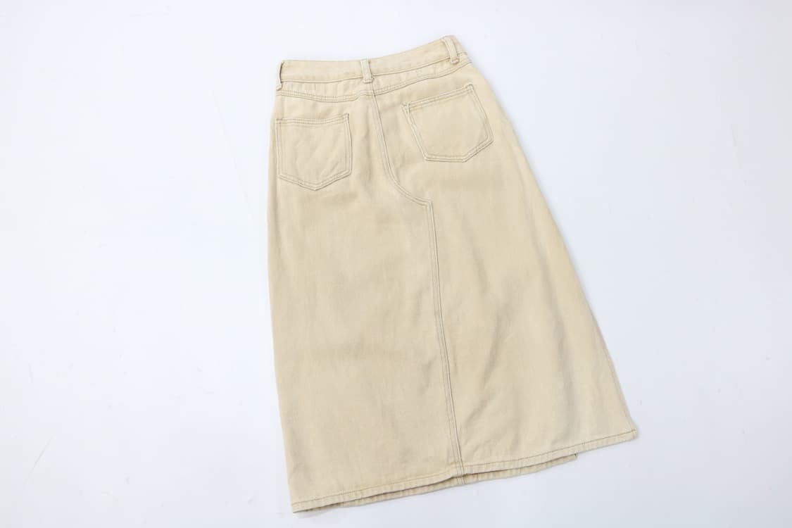 Dazy 데이지 빈티지 워싱 사이드 슬릿 데님 스커트 (S) 상품이미지6