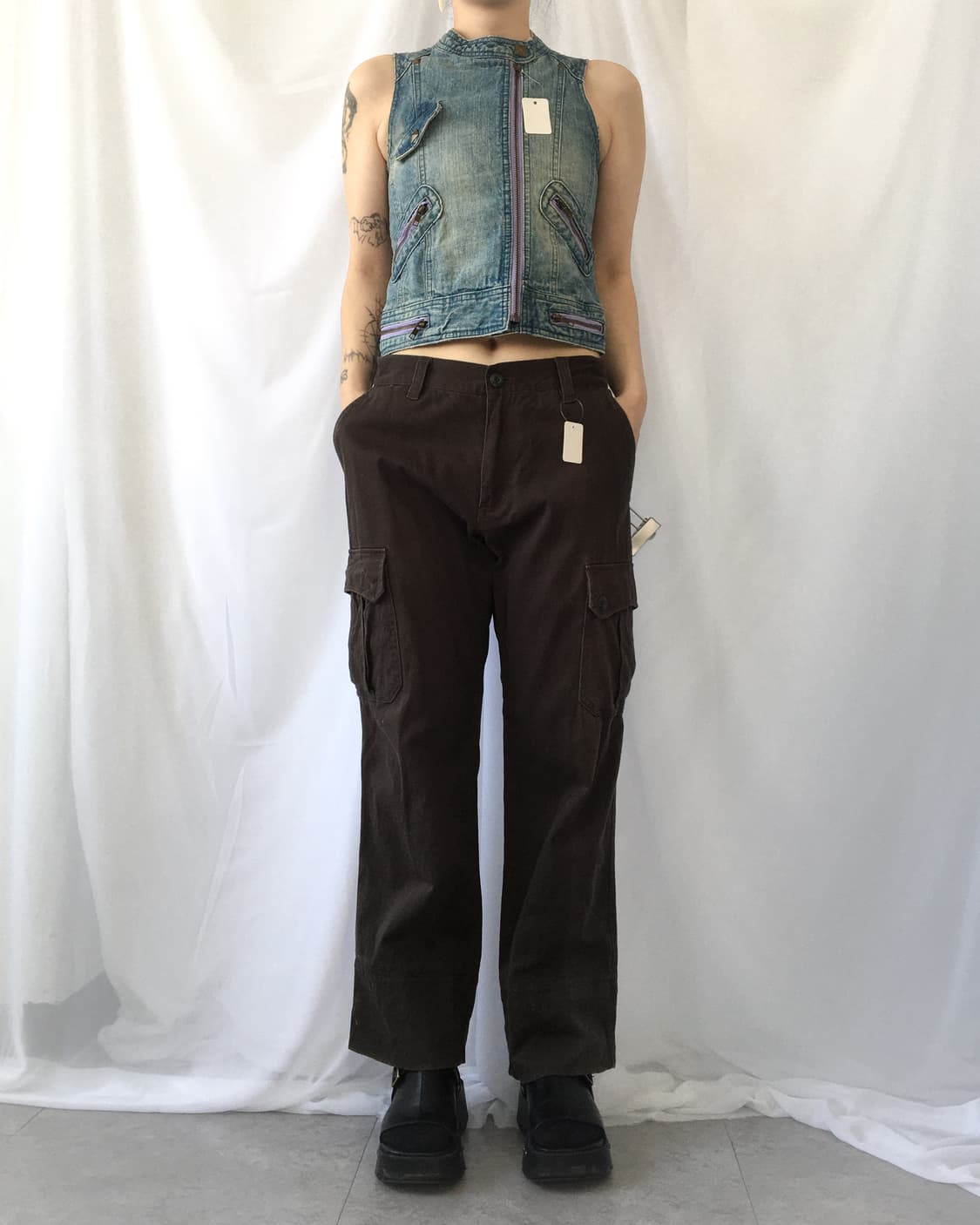 Denim vest 상품이미지3