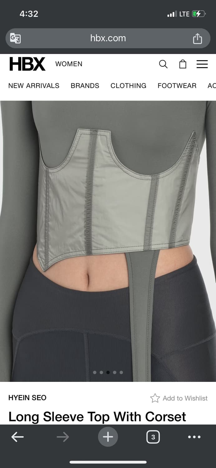 혜인서 Long Sleeve Top With Corset 상품이미지5