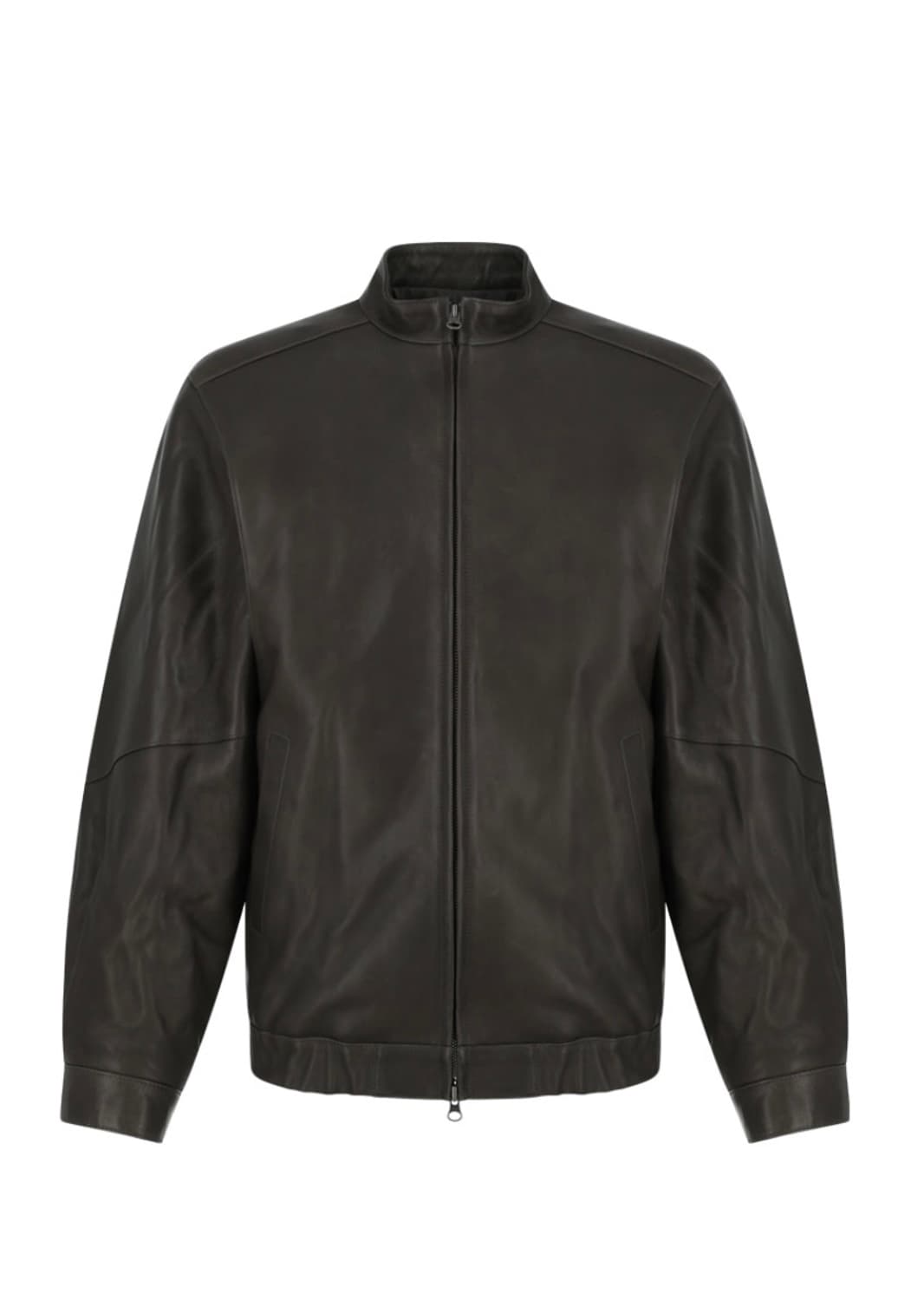 Lambskin Leather Blouson, Brown 상품이미지1