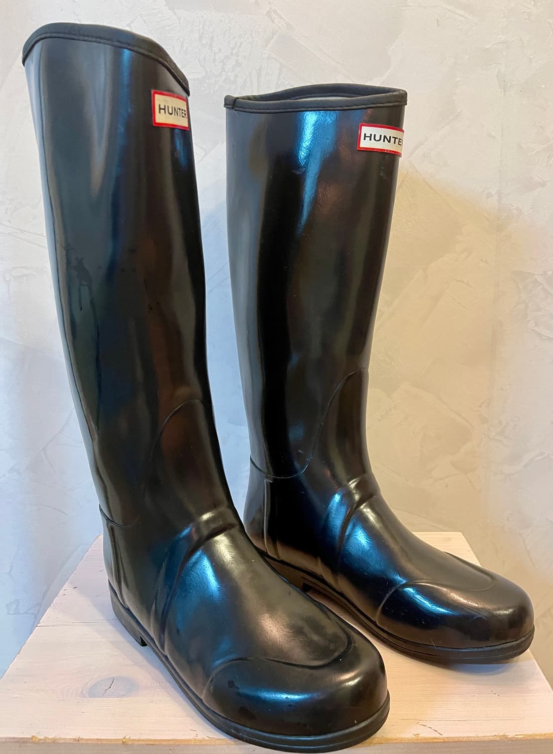 헌터HUNTER오리지널 톨 글로스 블랙 레인부츠(uk5) 상품이미지2
