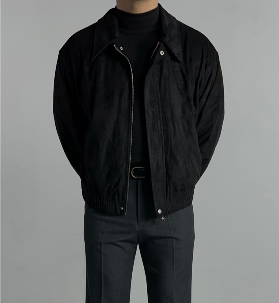 블랙 스웨이드 자켓 L 상품이미지1