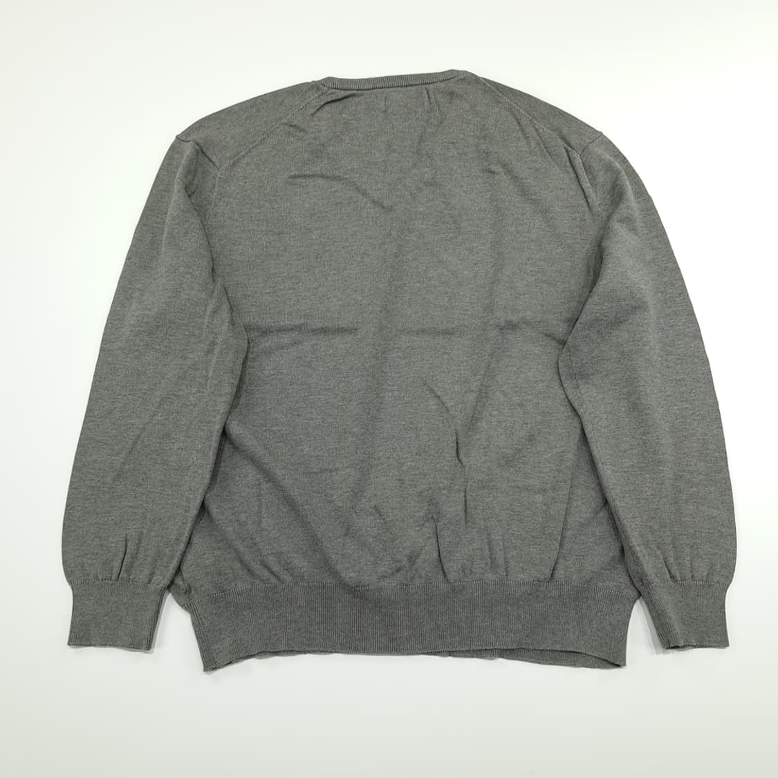 CN868 XL 폴로 랄프로렌 그레이 피마코튼 V넥 긴팔 니트 스웨터 상품이미지7