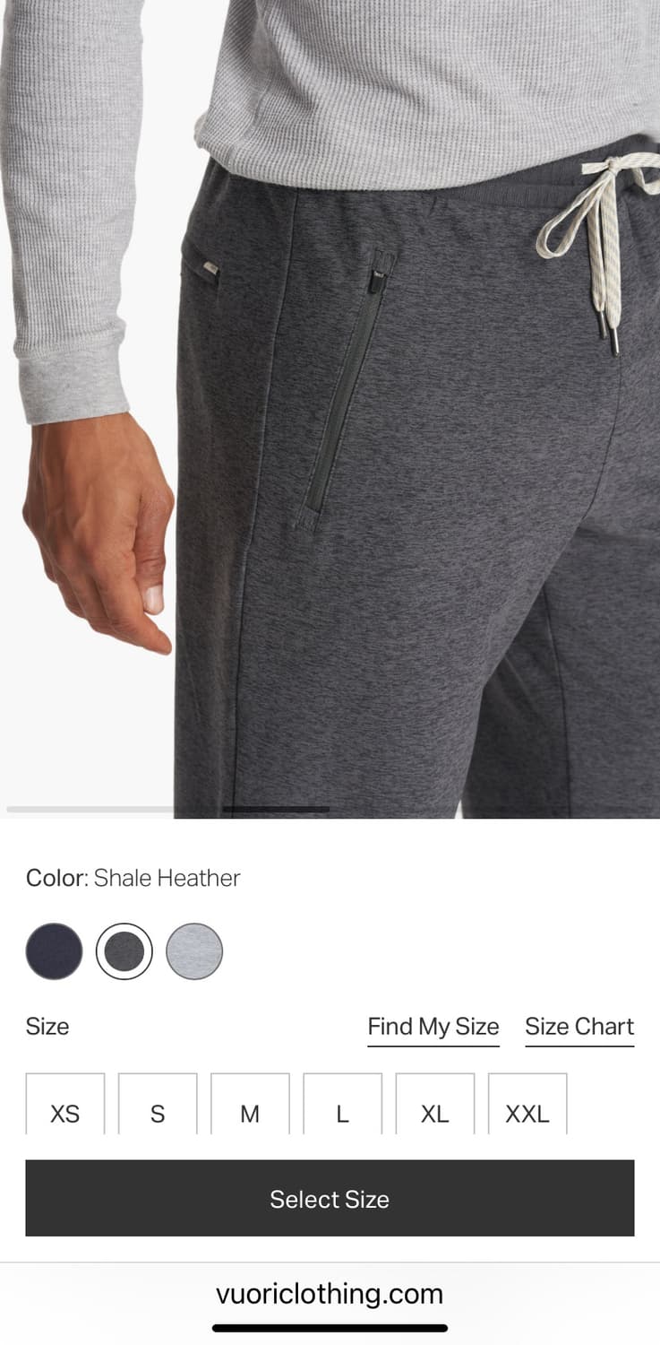 뷰오리(Vuori) Channel 팬츠 XS 상품이미지3