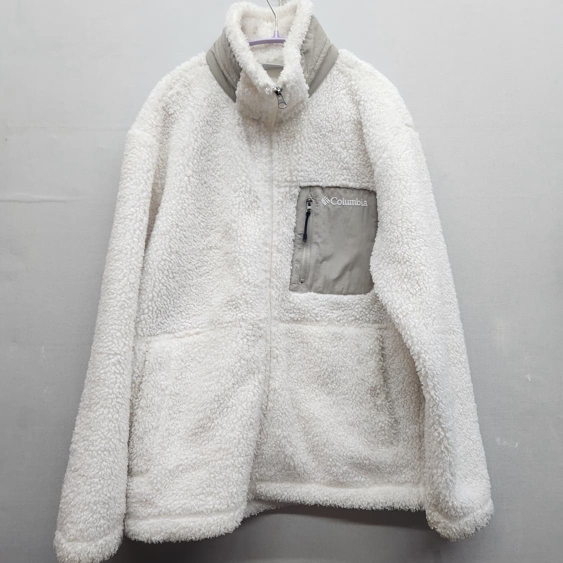 콜롬비아 빅포켓 로고 후리스 스트링 집업 M(남여공용) 상품이미지1