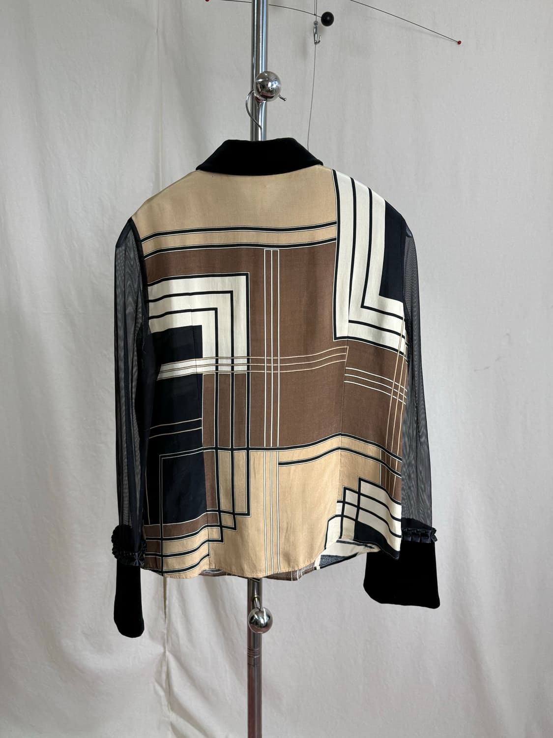 Pride 시스루 벨벳 블라우스 상품이미지8