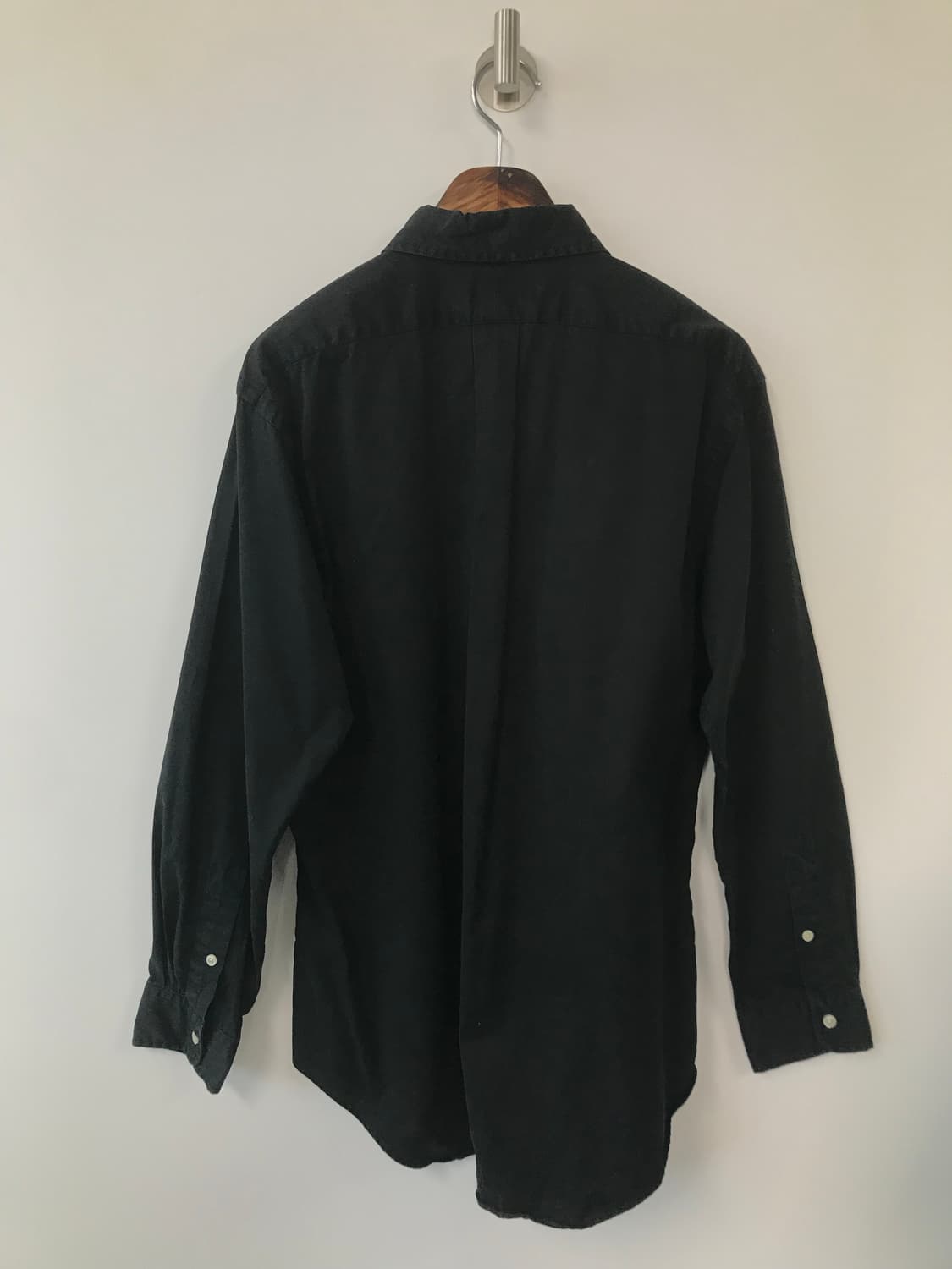 폴로 랄프로렌 자수로고 블랙 솔리드 셔츠 상품이미지3