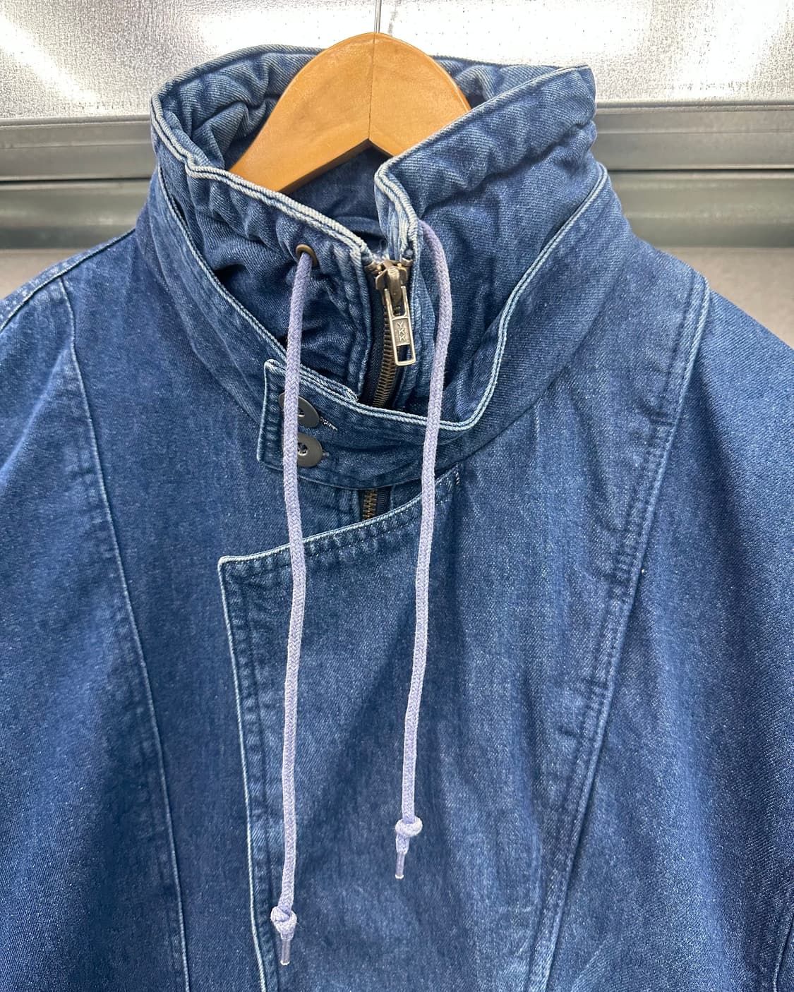 (L오버핏)리워크 가오리핏 데님자켓-M1490 상품이미지2