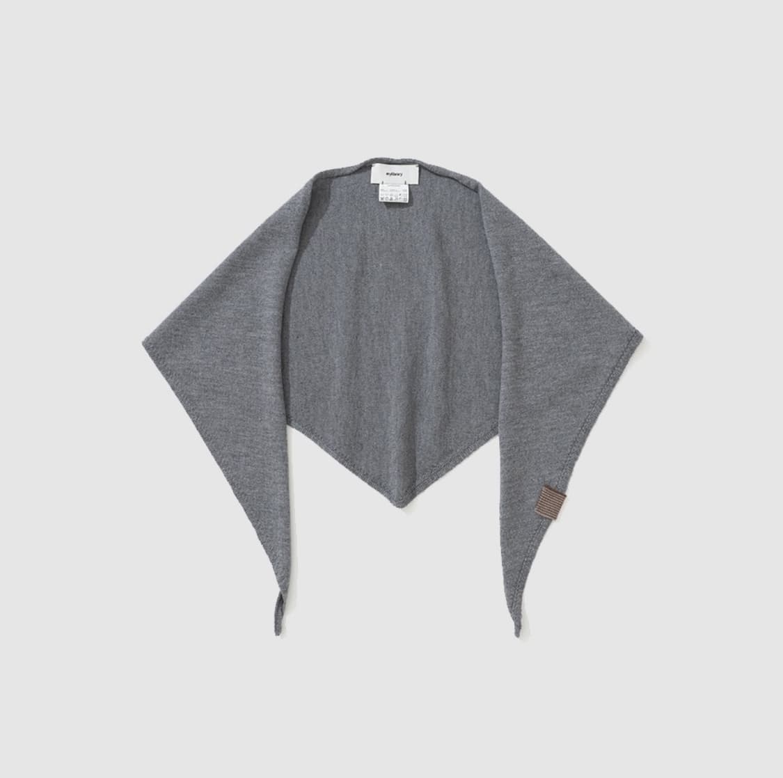 마이라이브러리 316 Wool Knit Scarf - Gray 상품이미지1