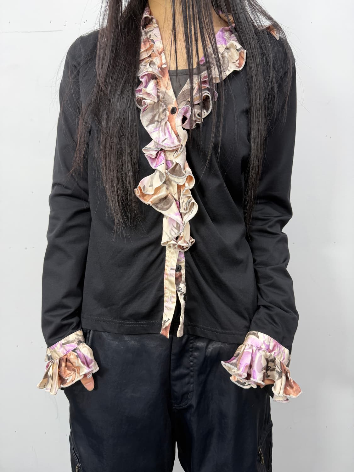 Anne Fontaine ruffle cardigan 상품이미지1