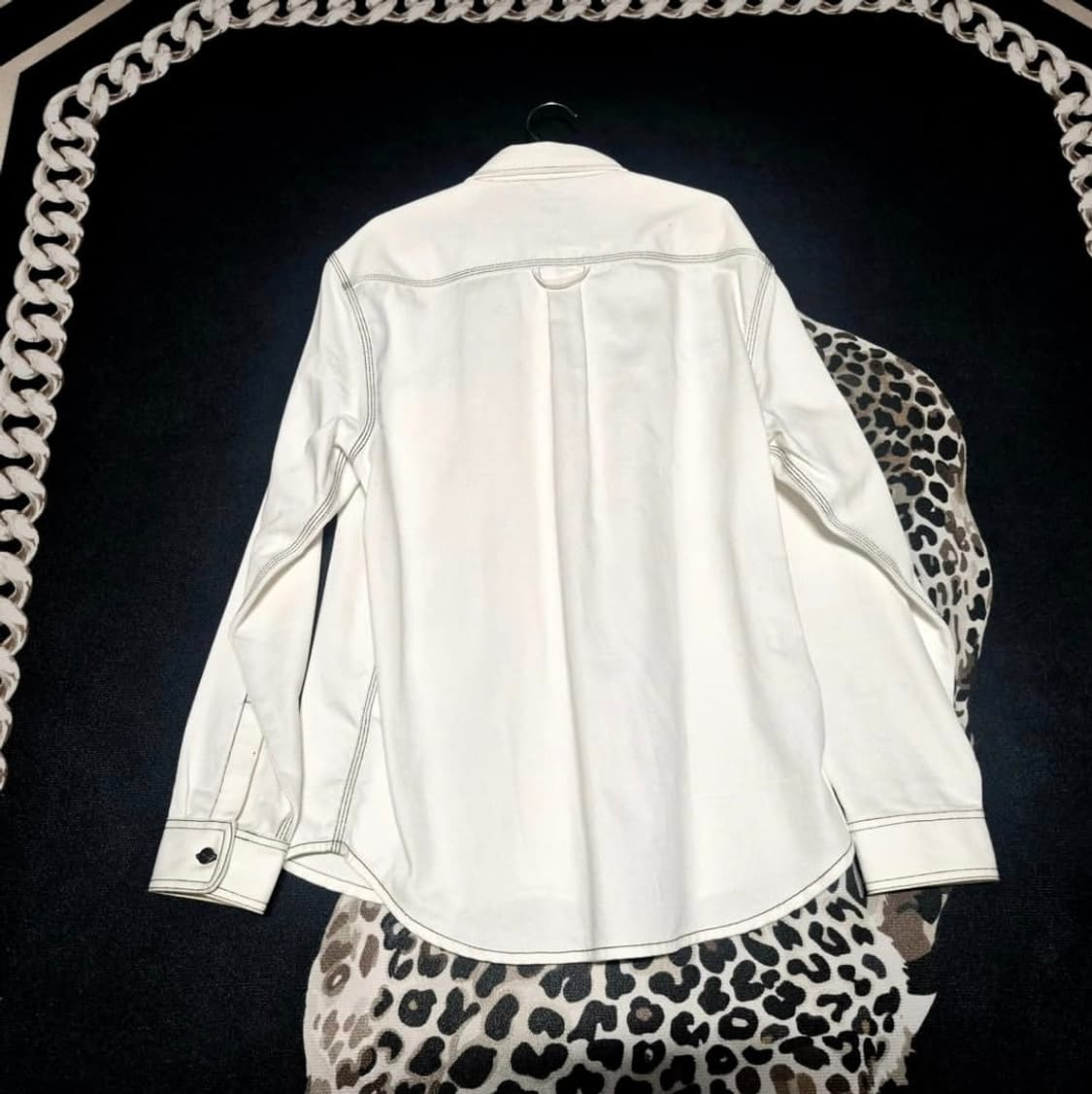 칼하트 WIP 초크 데님 워크 셔츠 화이트 M 상품이미지4