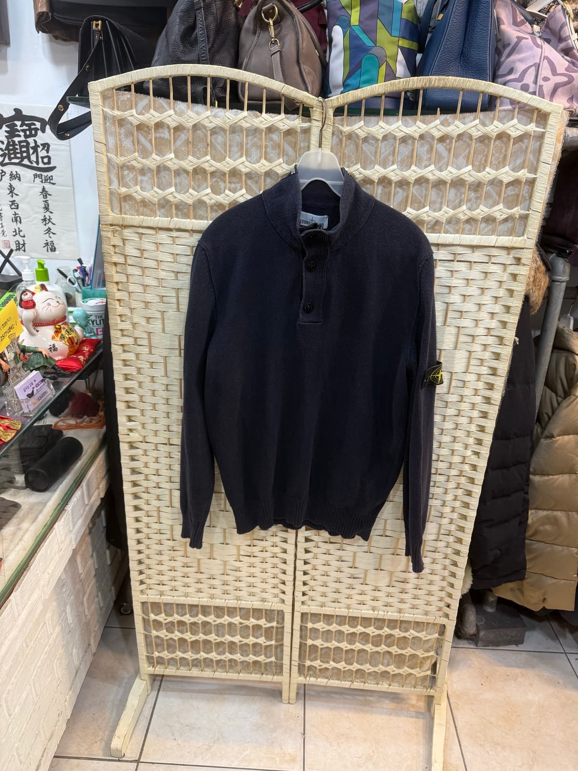 105 정품 스톤아일랜드 반집업 니트 팝니다 상품이미지1