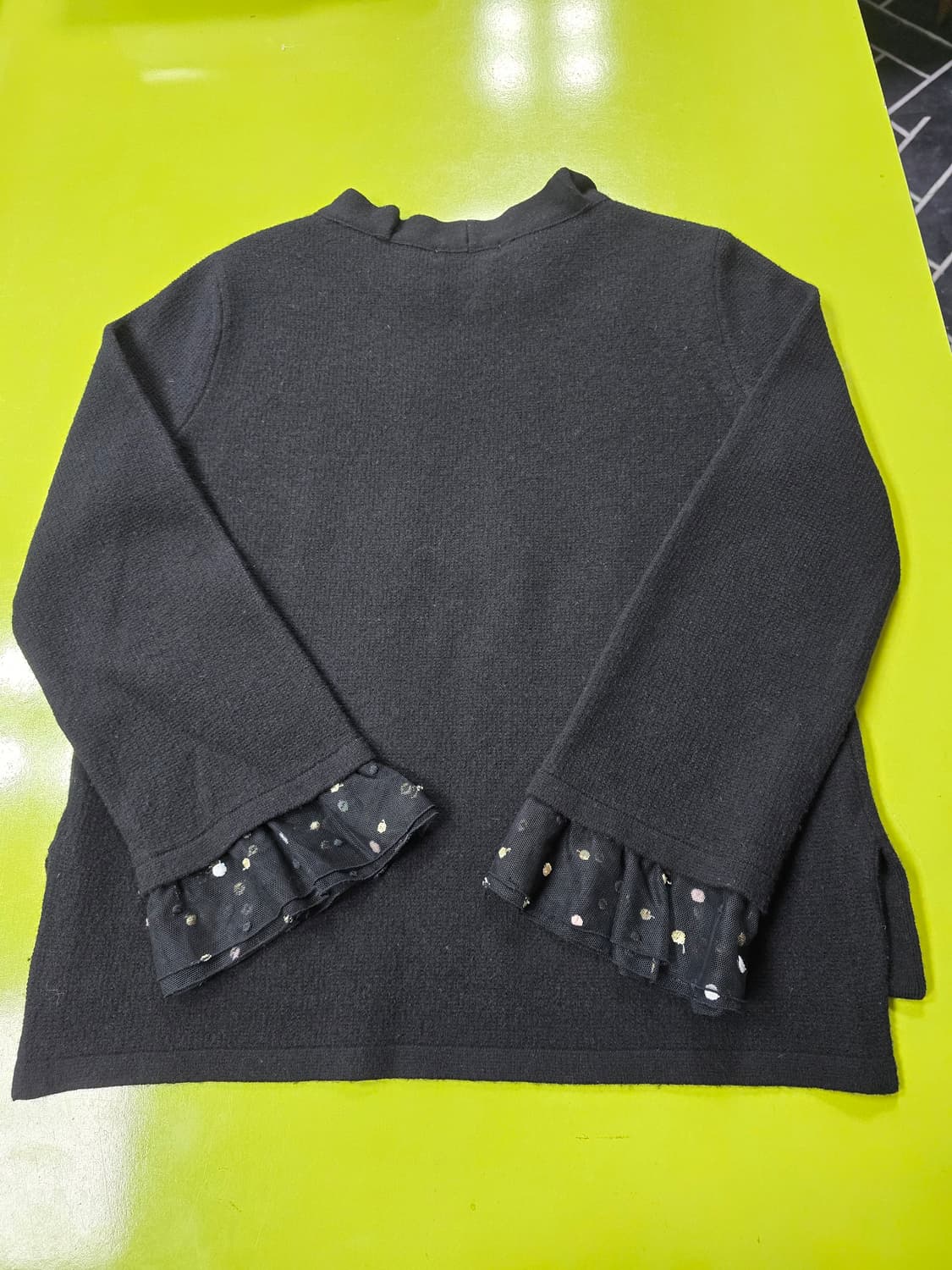 SJSJ 블랙 프릴 포인트 니트 (1214) 상품이미지2