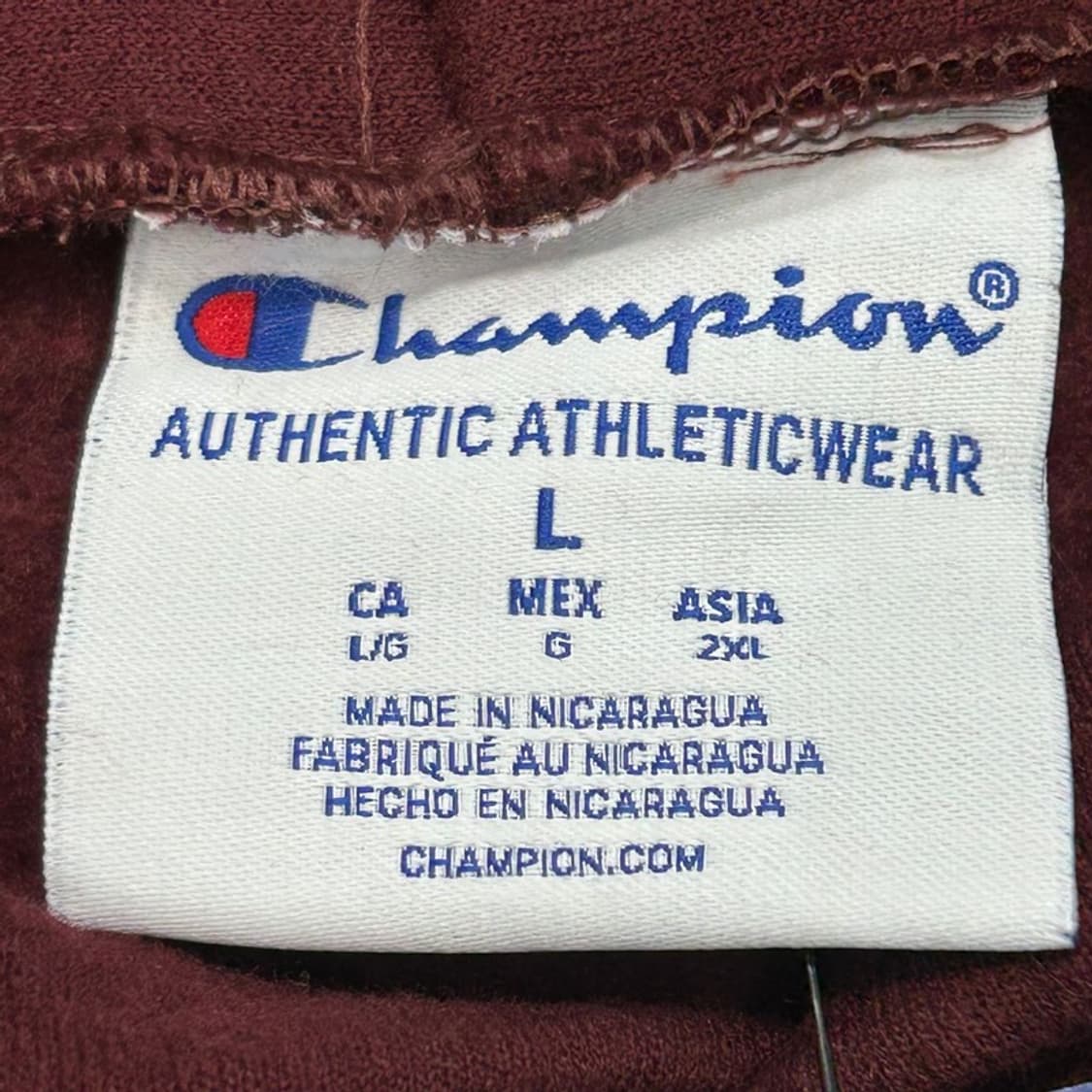 새상품 챔피온 버건디 하버드 컬라지 기모 후드티 L 상품이미지6