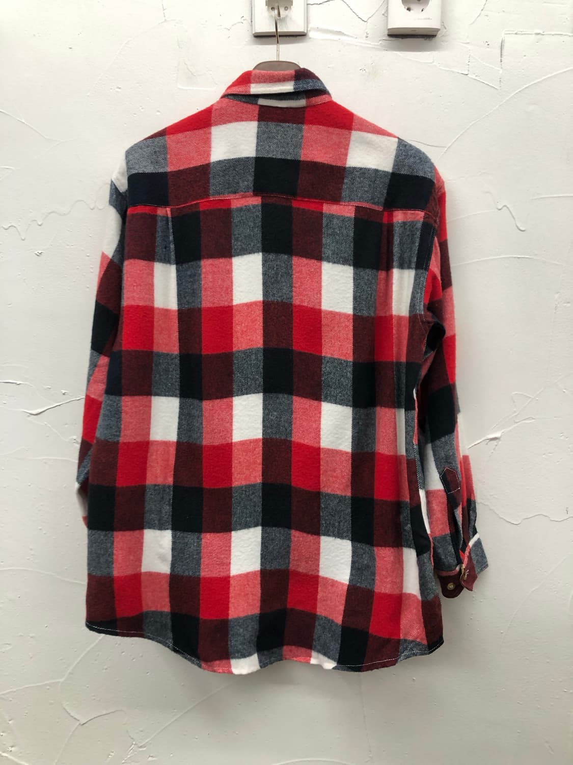 90-00s 버드와이저 플란넬 체크 셔츠 상품이미지2