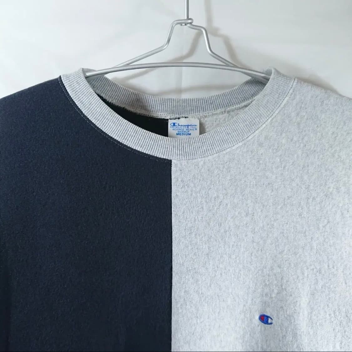 <신품급>빔즈(beams)X챔피온리버스위브 오버사이즈 투톤스웨트셔츠M 상품이미지2