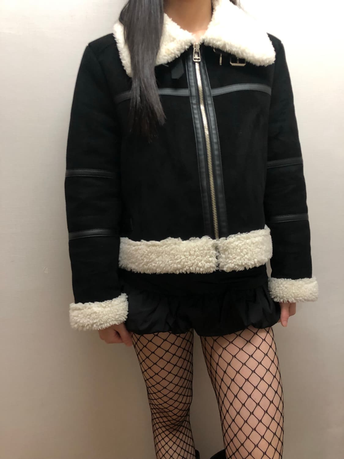 빈티지 블랙 무스탕 자켓 상품이미지6