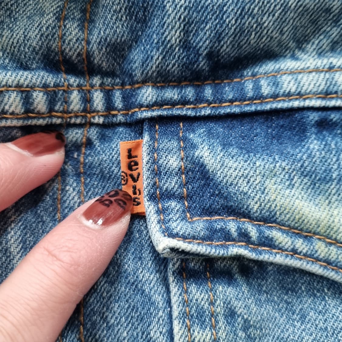 리바이스 오렌지탭 데님 쉐르파 자켓  상품이미지4