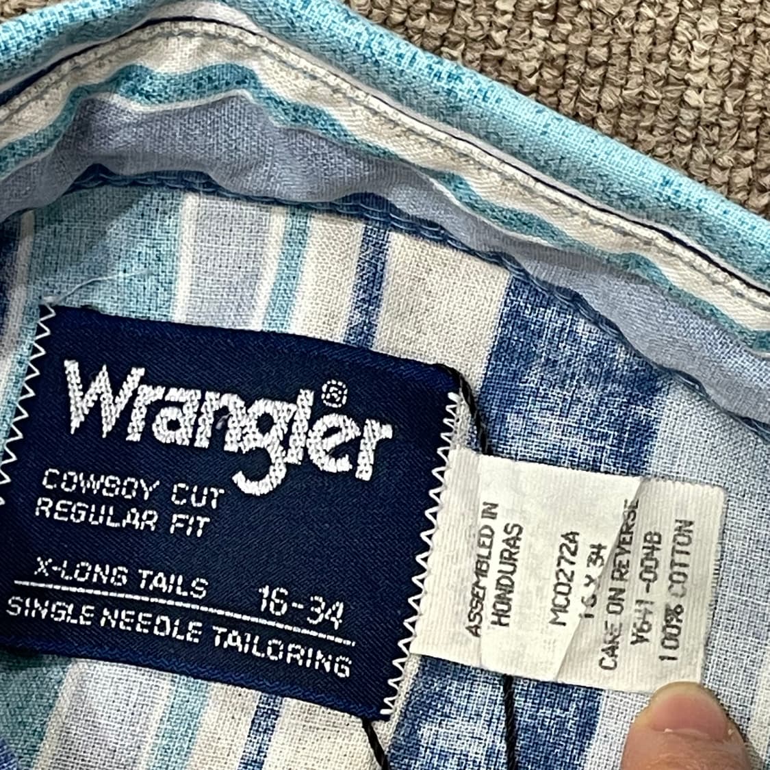 Wrangler 랭글러 스트라이프 웨스턴 셔츠 레귤러 핏 상품이미지4