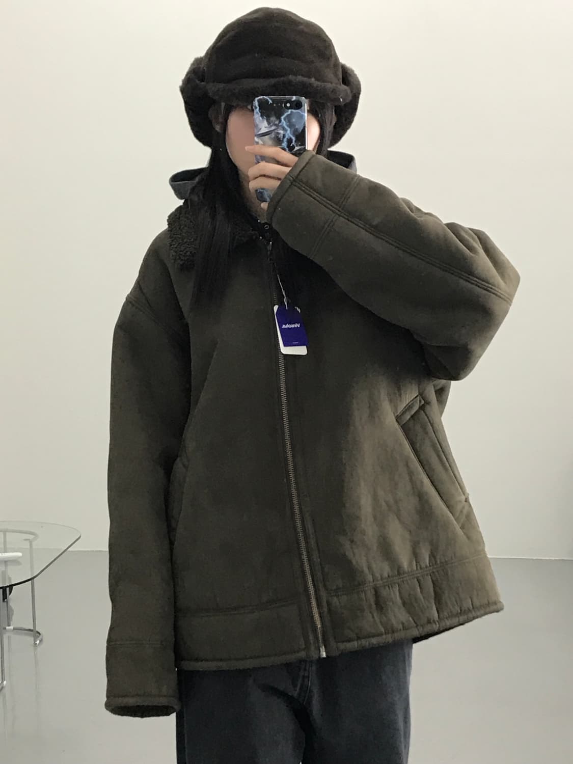  니코앤드 브라운 무스탕 재킷 상품이미지1