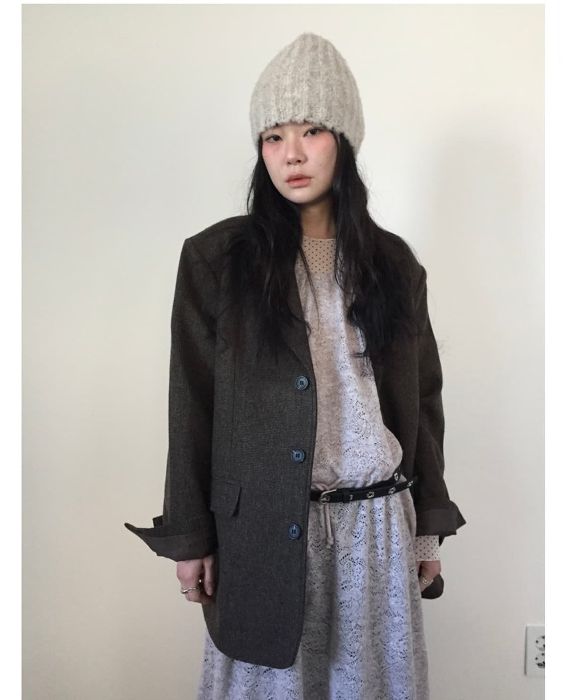 셰퍼드 체크 블레이저 상품이미지5