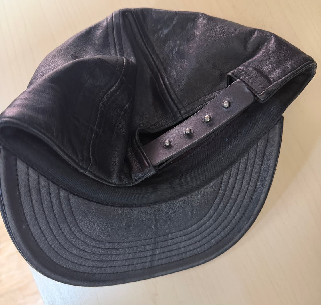 가죽 블랙 볼캡 모자 상품이미지5