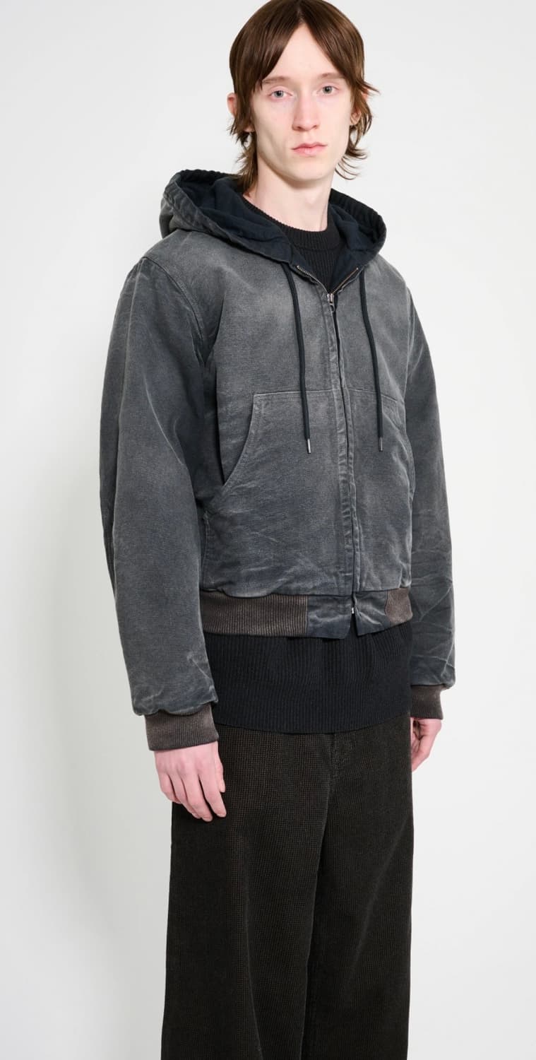 (새상품) 25FW 오라리 프로덕트 다이드 오가닉 코튼 덕 후드 집업 상품이미지2