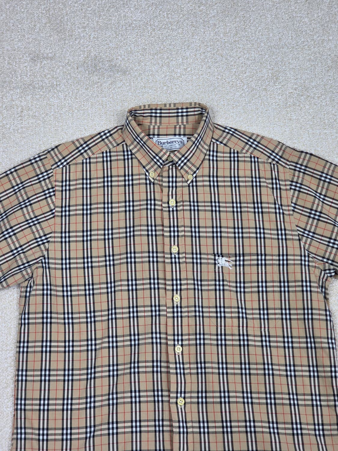 [버버리] 빈티지 노바체크 코튼 반팔 셔츠 | S00113 상품이미지2