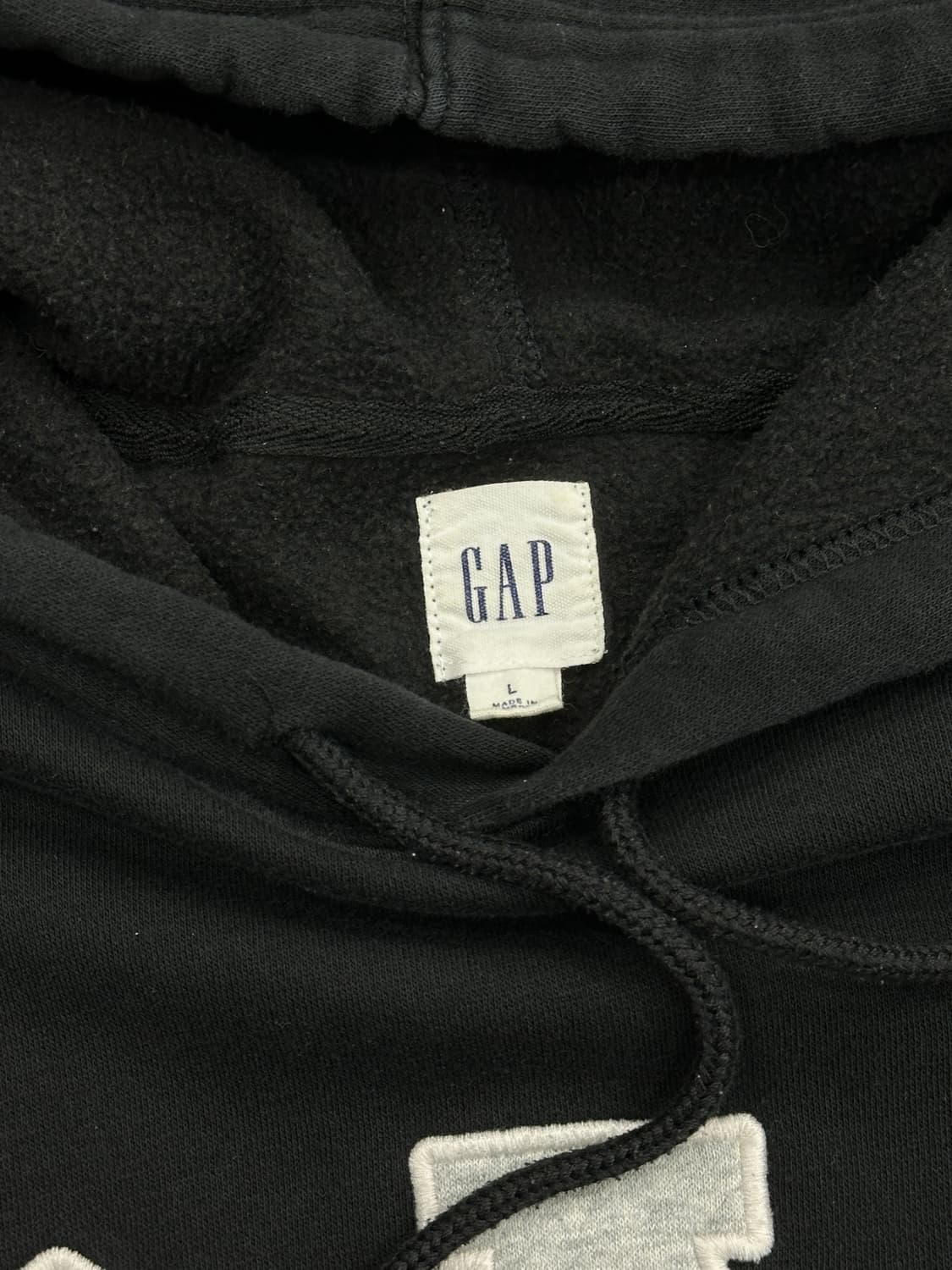 갭 블랙 후드티 상품이미지4