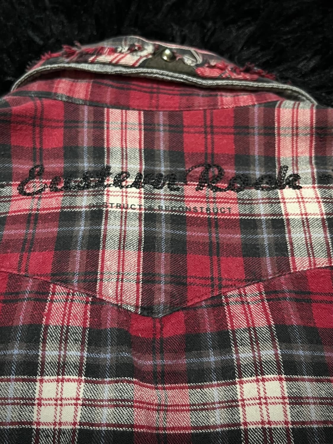 PPFM 그런지 디테일 체크 셔츠 상품이미지4