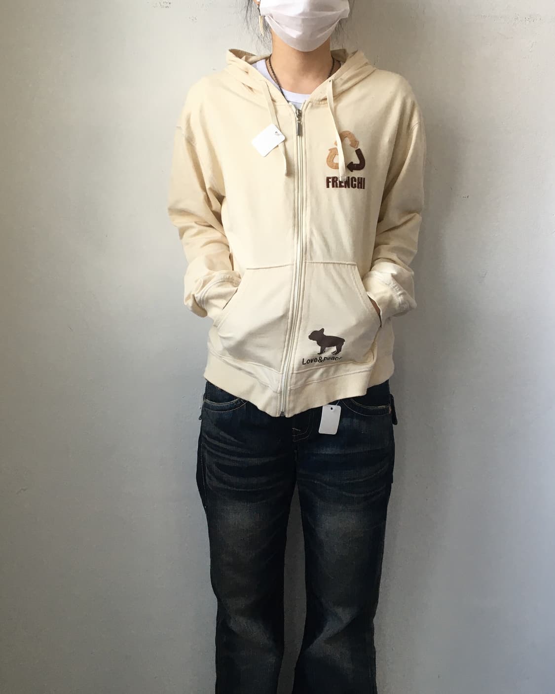 Patch point Hood zip up 상품이미지5
