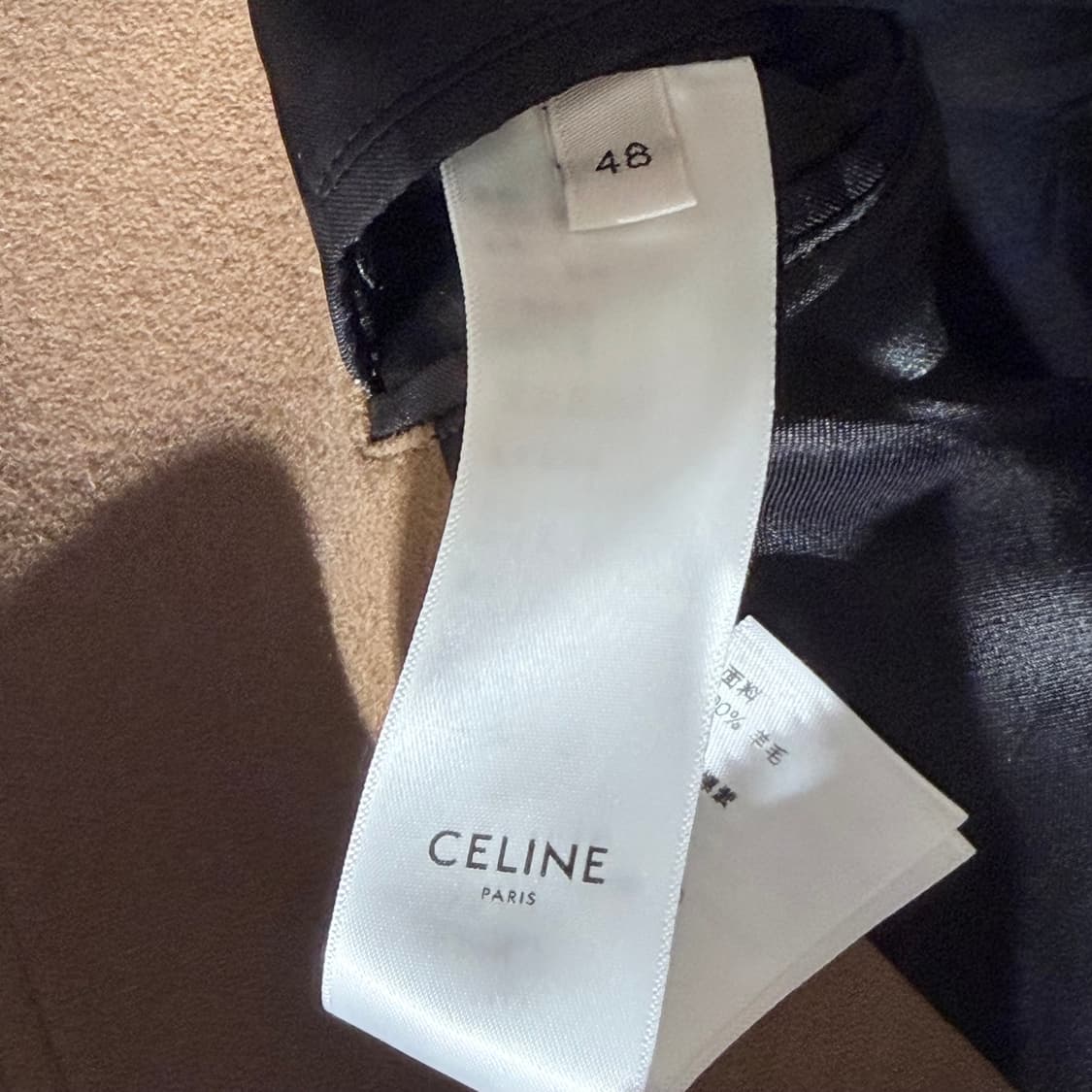 (S/48) / 셀린느 신상 트리오페 자수로고 울 펠트 자켓 카멜 상품이미지7