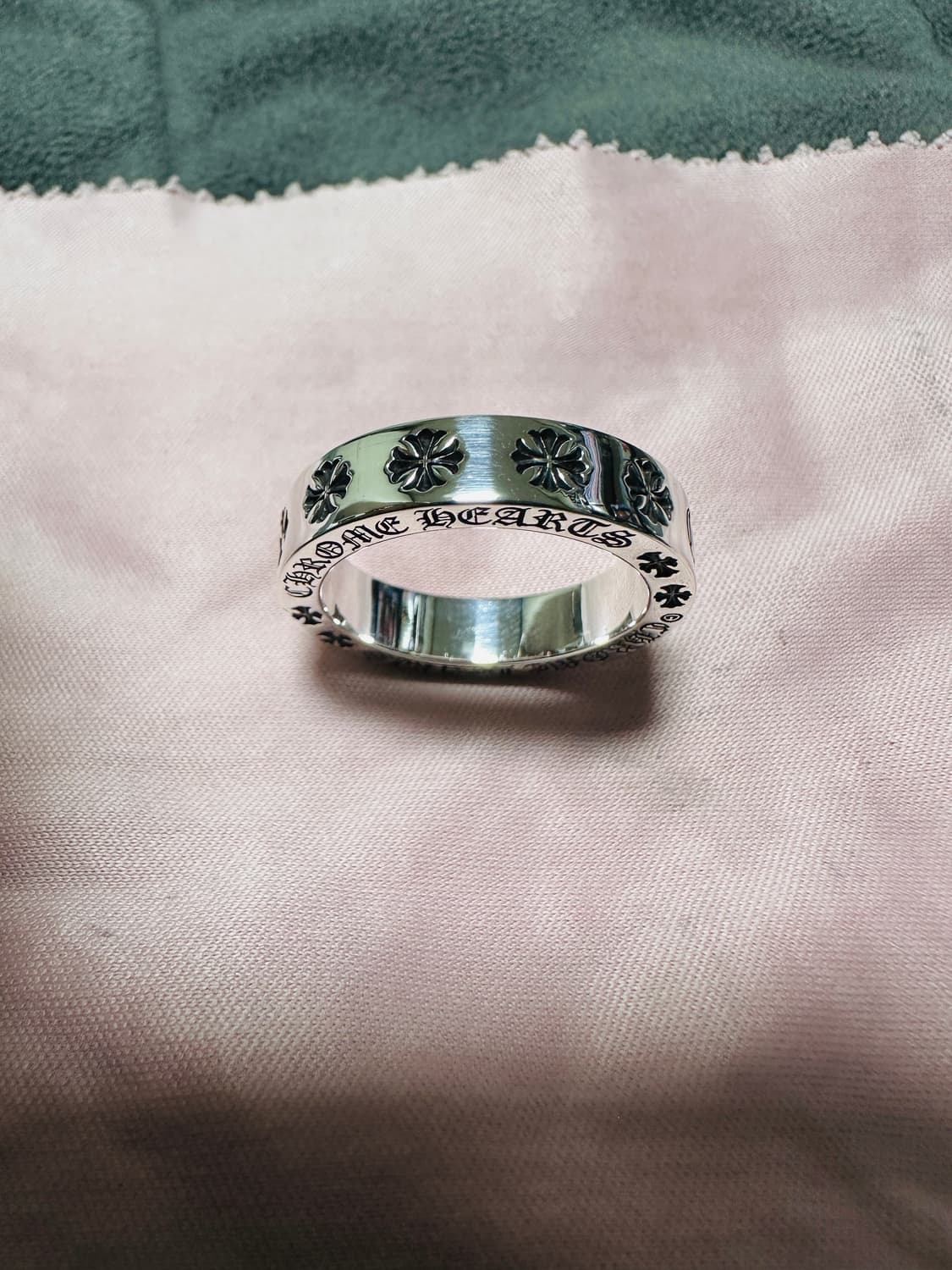 [US10.5] 크롬하츠 포에버 실버 링 6mm - 새상품 상품이미지4