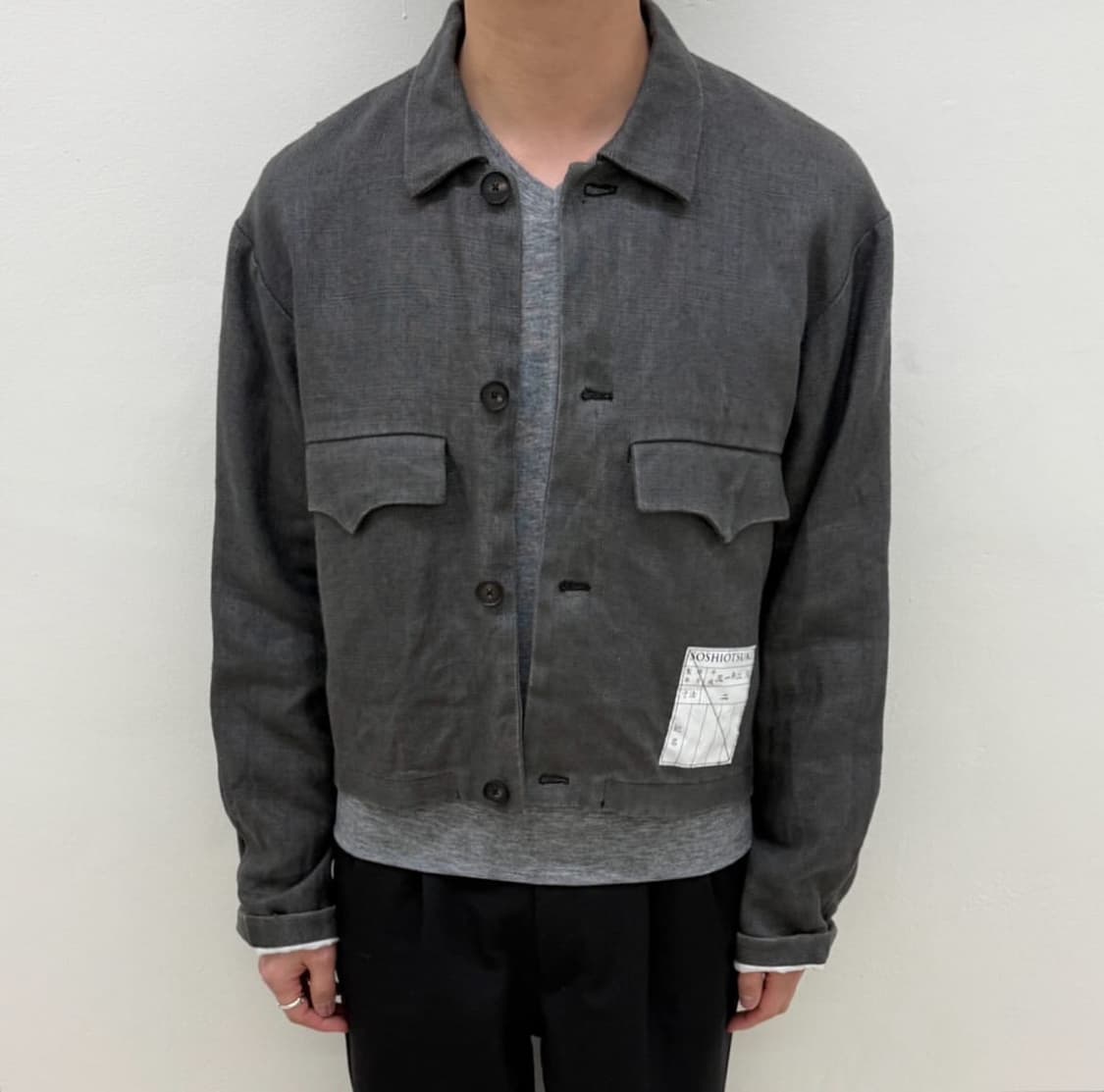 소시오츠키 버튼 숏 자켓 상품이미지2