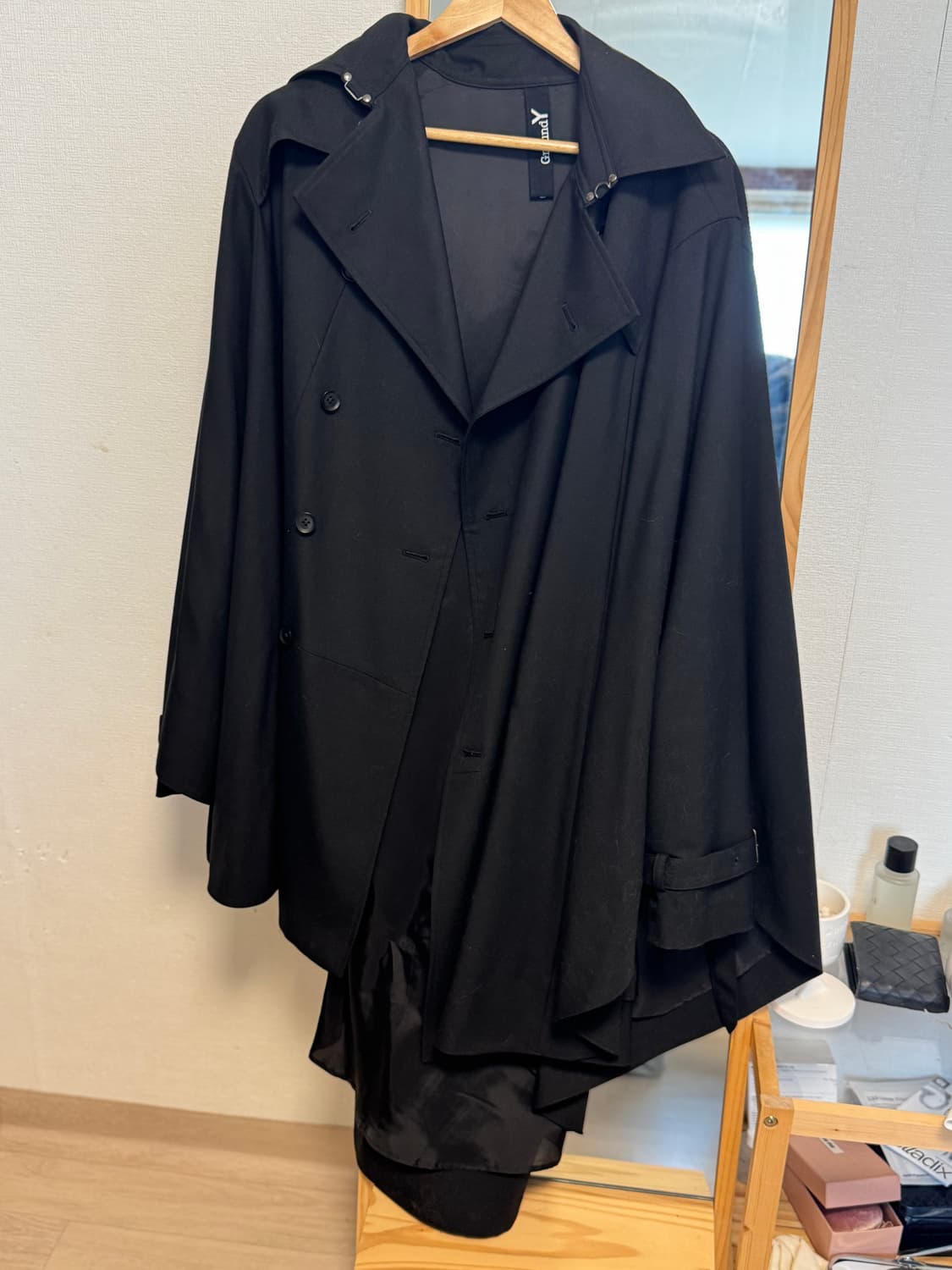 요지 야마모토 Ground Y 케이프 코트 상품이미지5