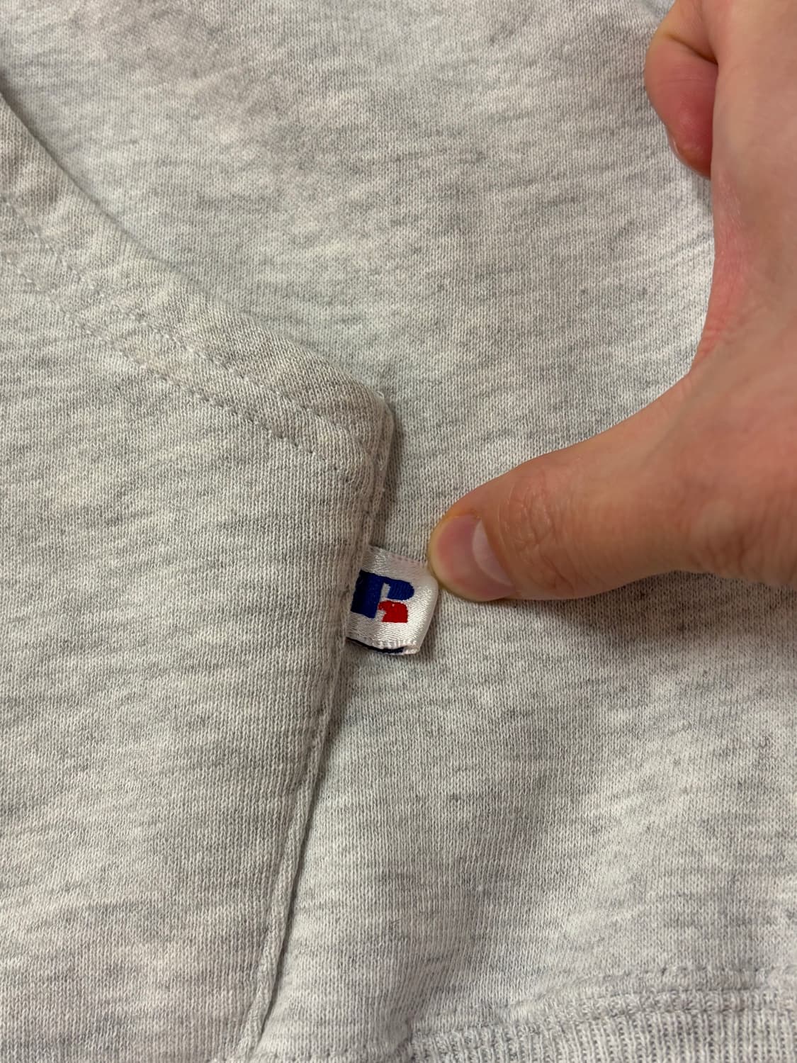 [XL] 90s 러셀 USA 후드집업 라이트그레이 상품이미지2